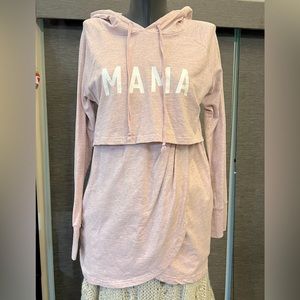 Latched Mama tulip bottom nursing hoodie L